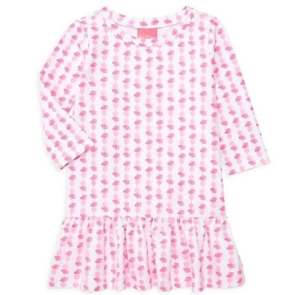 New Lily Pulitzer Girl's Kim Pineapple Shift Dress